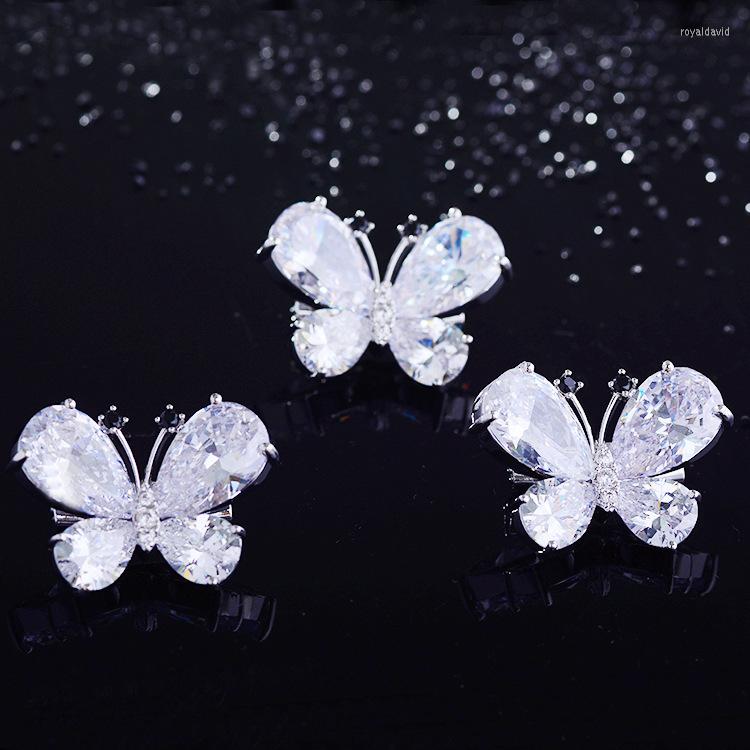 Brooches Fresh Zircon Butterfly Brooch Cute Fashion Anti-glare Pin High-end Women's All-match Creative Small Collar
Brooches Fresh Zircon Butterfly Brooch Cute Fashion Anti-glare Pin High-end Women's All-match Creative Small Collar