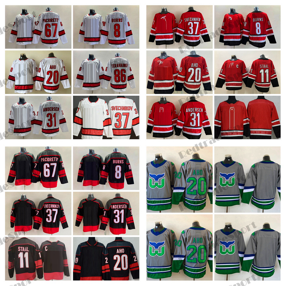 Mens 20 Sebastian Aho Hockey Jerseys 11 Staal 37 Andrei Svechnikov 86 Teuvo Teravainen 31 Frederik Andersen 8 Brent Burns 67 Max Pacioretty Reverse Retro Red Shirts, Black
Mens 20 Sebastian Aho Hockey Jerseys 11 Staal 37 Andrei Svechnikov 86 Teuvo Teravainen 31 Frederik Andersen 8 Brent Burns 67 Max Pacioretty Reverse Retro Red Shirts, Black