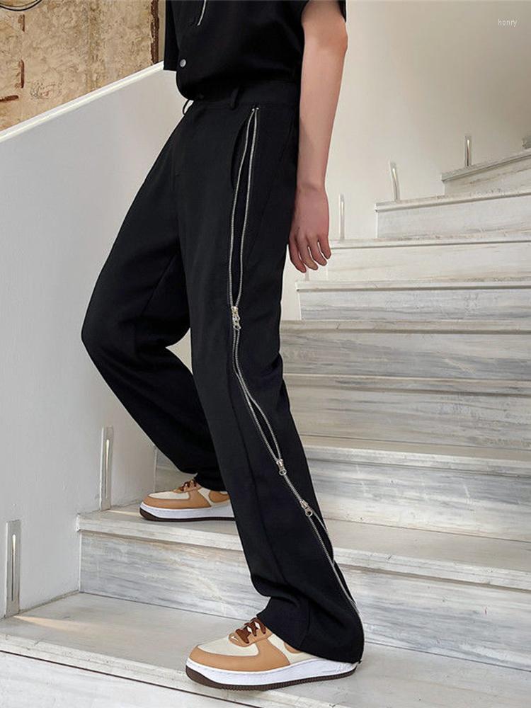 Men's Pants Trousers Zipper Personalized Design Decorative Straight Casual Dark Style Versatile Trend Men Solid Color 2A3255, Black
Men's Pants Trousers Zipper Personalized Design Decorative Straight Casual Dark Style Versatile Trend Men Solid Color 2A3255, Black