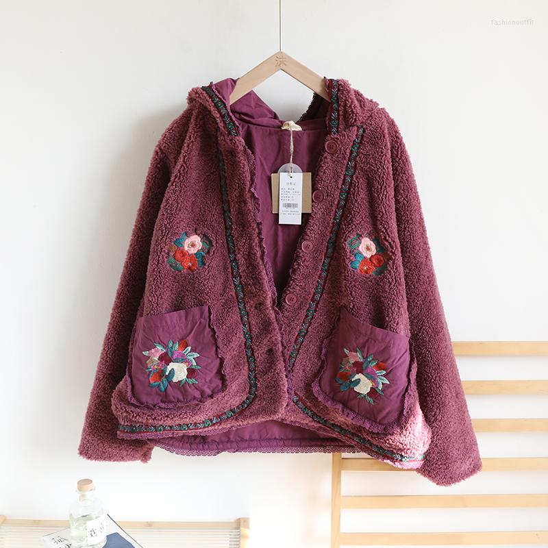 Women's Fur Autumn Winter Women Mori Kei Girls Loose Plus Size Embroidered Hooded Comfortable Warm Fluffy Imitated Lamb Coats Overcoats, Red
Women's Fur Autumn Winter Women Mori Kei Girls Loose Plus Size Embroidered Hooded Comfortable Warm Fluffy Imitated Lamb Coats Overcoats, Red