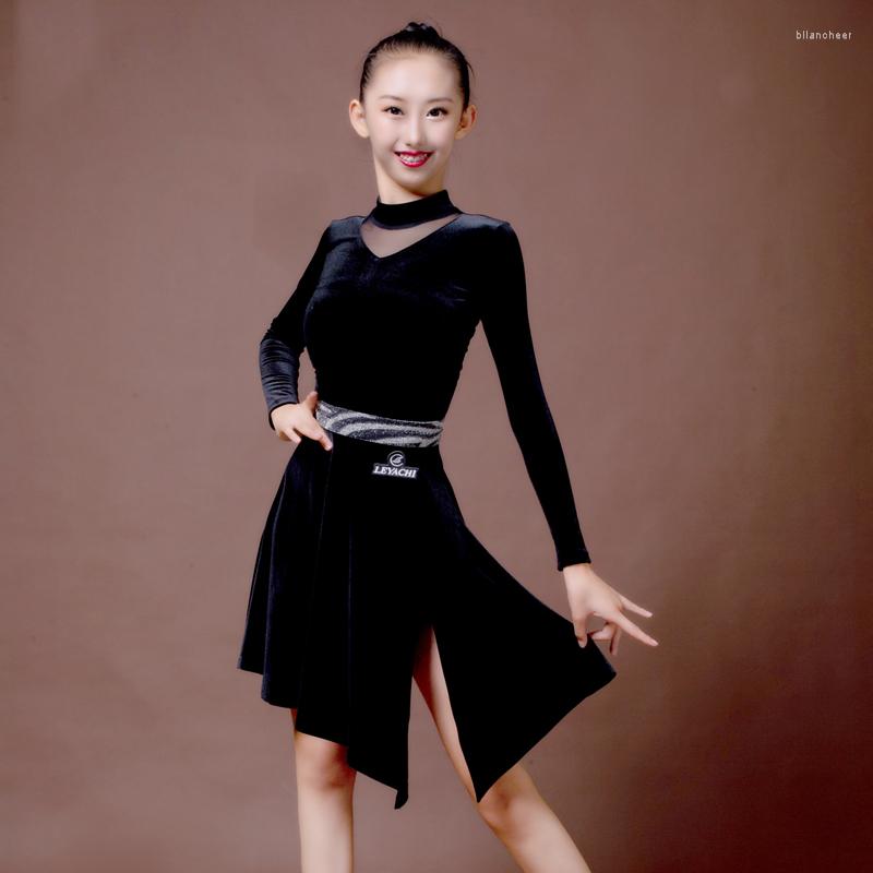 Stage Wear Latin Dance Costume Children'S Dress Practice Clothes Thick Balck Long Sleeve Girls Performance DQS3310, Black
Stage Wear Latin Dance Costume Children'S Dress Practice Clothes Thick Balck Long Sleeve Girls Performance DQS3310, Black