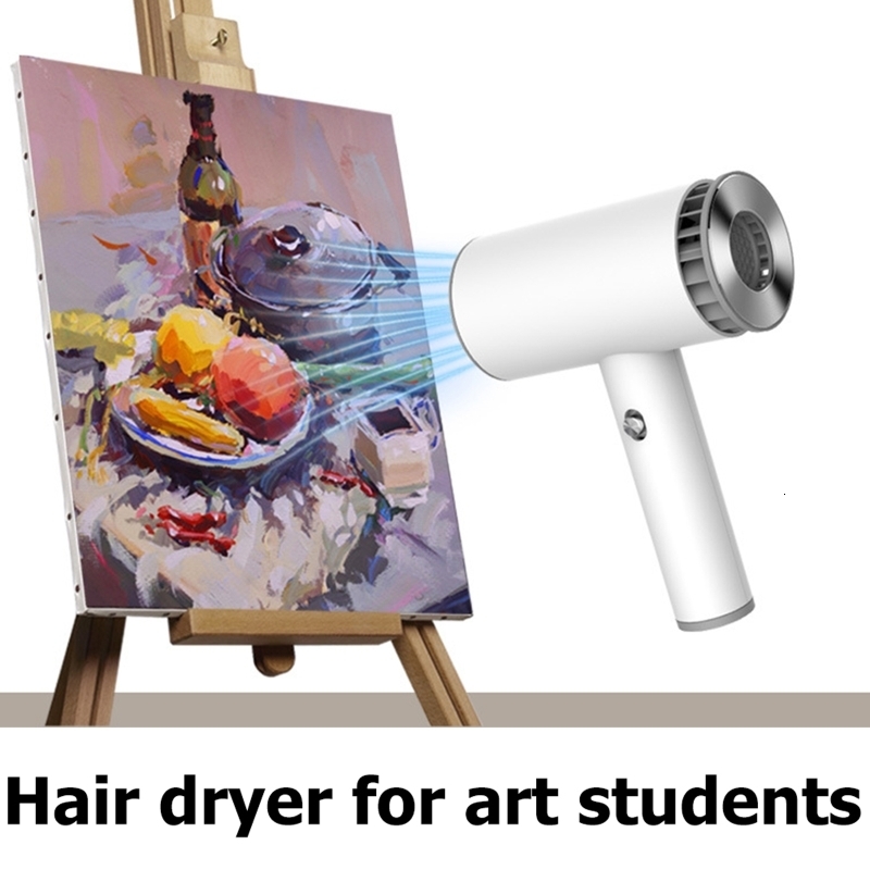 Hair Dryers 808F Wireless Rechargeable Hair Dryer Cordless Art Painting Dryer Portable Blower Blow Dryer for Drying Painting Pet Baby 221206