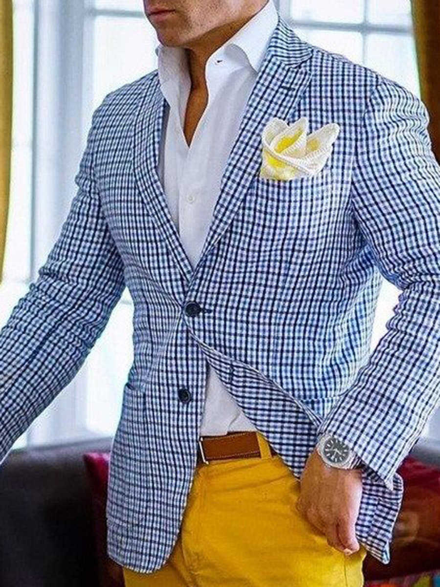 Men's Jackets Men Blazer Slim Fit Autumn 2021 New Plaid Fashion Suit Jacket Blazer For Men Fashion Wedding Suits For Men Smart Casual Blazers T221206, Blue
Men's Jackets Men Blazer Slim Fit Autumn 2021 New Plaid Fashion Suit Jacket Blazer For Men Fashion Wedding Suits For Men Smart Casual Blazers T221206, Blue
