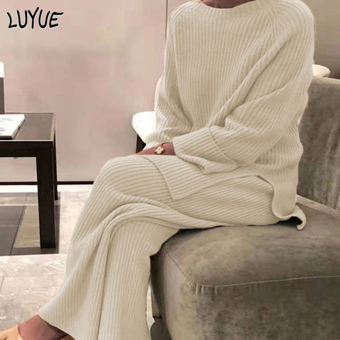 Womens Two Piece Pants Casual Knitted Sweater 2 Pieces Suit Women Solid Color ONeck Pullovers Long Sleeve Top Wide Leg Set Homewear Fall Outfits 221206, Thin red
Womens Two Piece Pants Casual Knitted Sweater 2 Pieces Suit Women Solid Color ONeck Pullovers Long Sleeve Top Wide Leg Set Homewear Fall Outfits 221206, Thin red