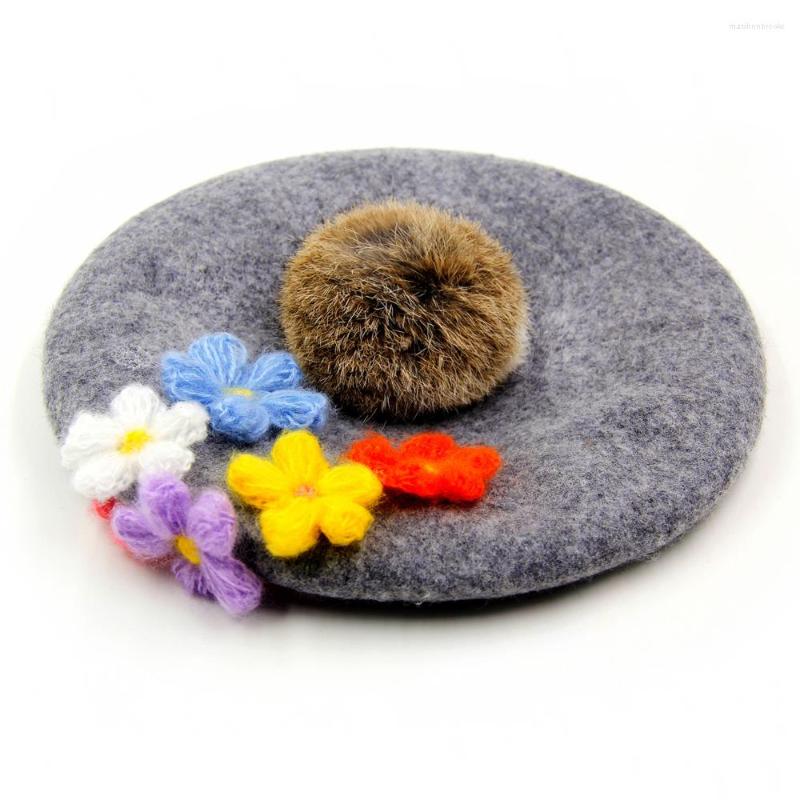 Berets 2022 Winter Warm Wool Women's Chapeu Fedora For Laday Artist Embroidery Cap With Handwork Flower Fur Ball Pom Poms Beret Hat 20, Blue
Berets 2022 Winter Warm Wool Women's Chapeu Fedora For Laday Artist Embroidery Cap With Handwork Flower Fur Ball Pom Poms Beret Hat 20, Blue