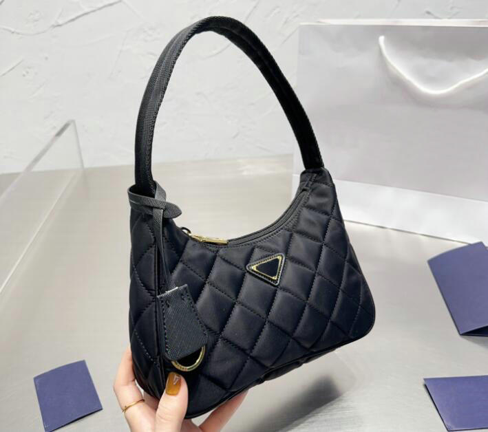 Women Designer Re-nylon Shoulder Bags Handbags brands Sign Crossbody Bag Fashion Hardware Handle Underarm hobo Bag, Black
Women Designer Re-nylon Shoulder Bags Handbags brands Sign Crossbody Bag Fashion Hardware Handle Underarm hobo Bag, Black