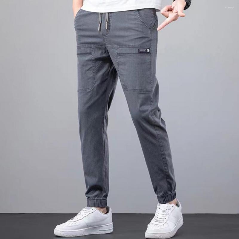 Men's Pants Male Cargo Trousers Solid Color Streetwear Autumn Lace-up Ankle Tied Denim, Black
Men's Pants Male Cargo Trousers Solid Color Streetwear Autumn Lace-up Ankle Tied Denim, Black