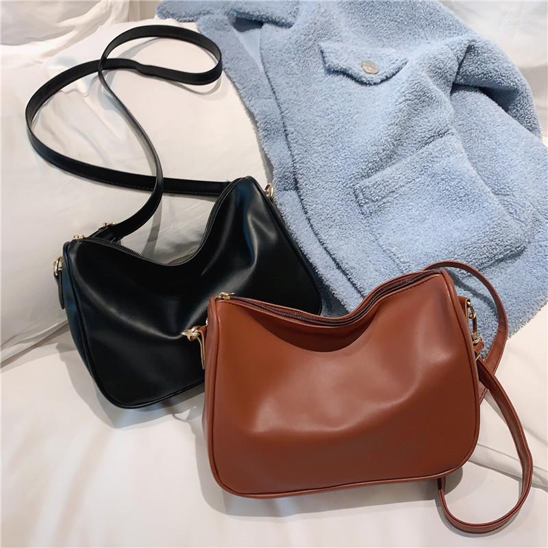 Evening Bags Vintage Women Shoulder Bag Solid Color Designer Underarm Leisure Ladies Crossbody Leather Exquisite Handbags, Brown
Evening Bags Vintage Women Shoulder Bag Solid Color Designer Underarm Leisure Ladies Crossbody Leather Exquisite Handbags, Brown