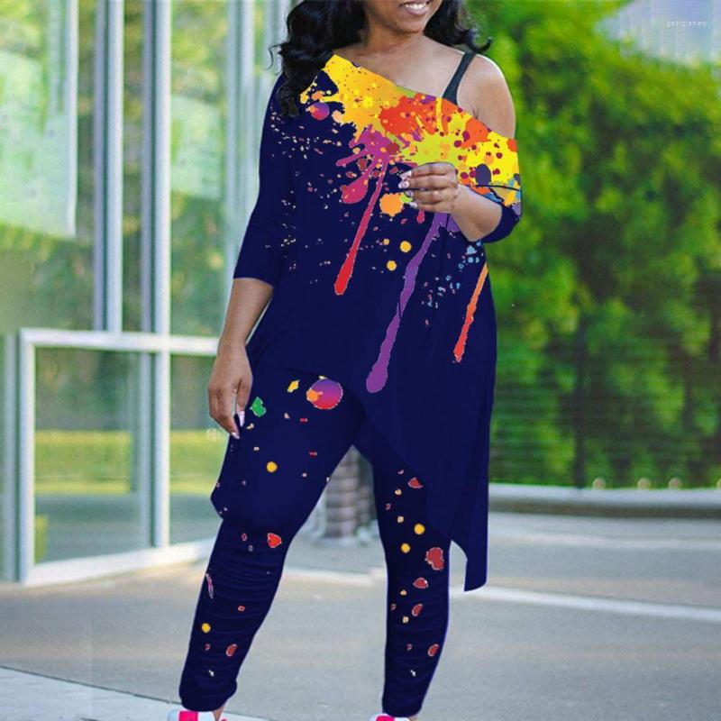 Women' Two Piece Pants Sport Suit Skinny Sportwear Skew Collar Loose Top Women Tracksuit Outfits For Sports, Grey
Women' Two Piece Pants Sport Suit Skinny Sportwear Skew Collar Loose Top Women Tracksuit Outfits For Sports, Grey
