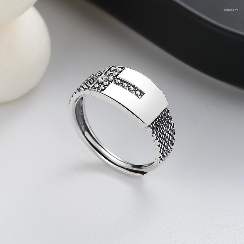 Wedding Rings T-shaped Silver Ring S925 Sterling Custom Fashion Luxury Personalized Jewelry