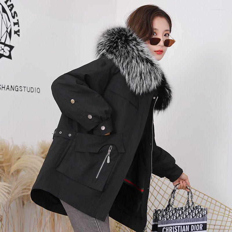 Women's Fur Pai Conquer Women's Style Raccoon Dog Collar Rex Sleeves Full Length Medium Coat, Black
Women's Fur Pai Conquer Women's Style Raccoon Dog Collar Rex Sleeves Full Length Medium Coat, Black