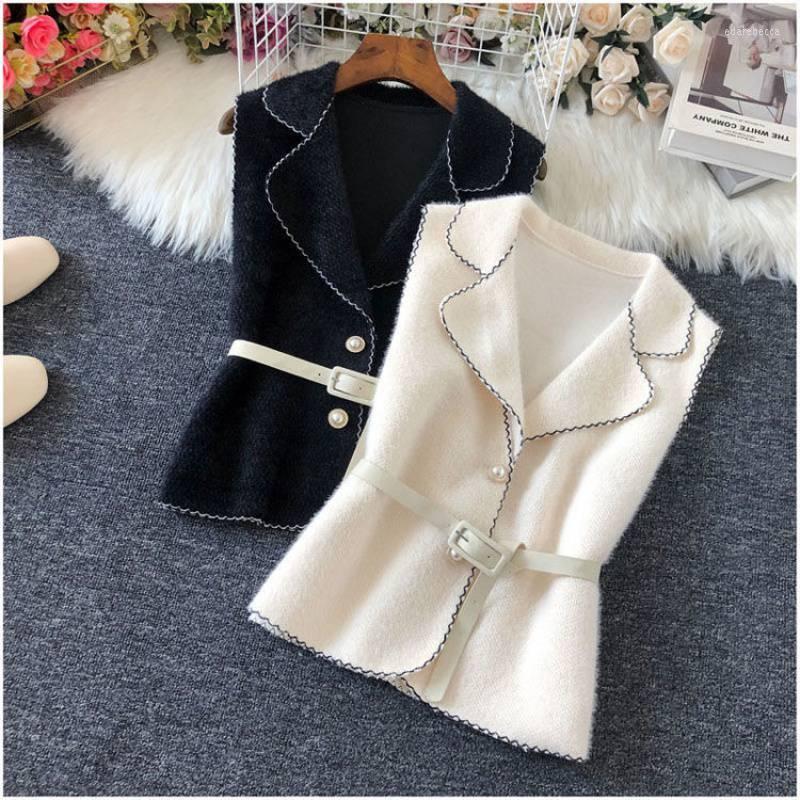 Women's Vests Vintage Short Faux Mink Cashmere Vest Jacket Women KoreanKnitted Sweater Waistcoat Casual Sleeveless Chaleco Mujer, Black
Women's Vests Vintage Short Faux Mink Cashmere Vest Jacket Women KoreanKnitted Sweater Waistcoat Casual Sleeveless Chaleco Mujer, Black