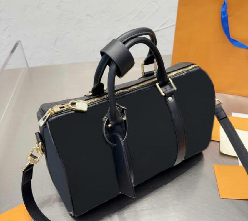 Women Designer Bags Medium Duffle Bag Embossed Genuine Leather Handbag Travel Luggage Large Capacity Tote Bags Golden Hardware Inside Zipper Pocket, Black embossing
Women Designer Bags Medium Duffle Bag Embossed Genuine Leather Handbag Travel Luggage Large Capacity Tote Bags Golden Hardware Inside Zipper Pocket, Black embossing
