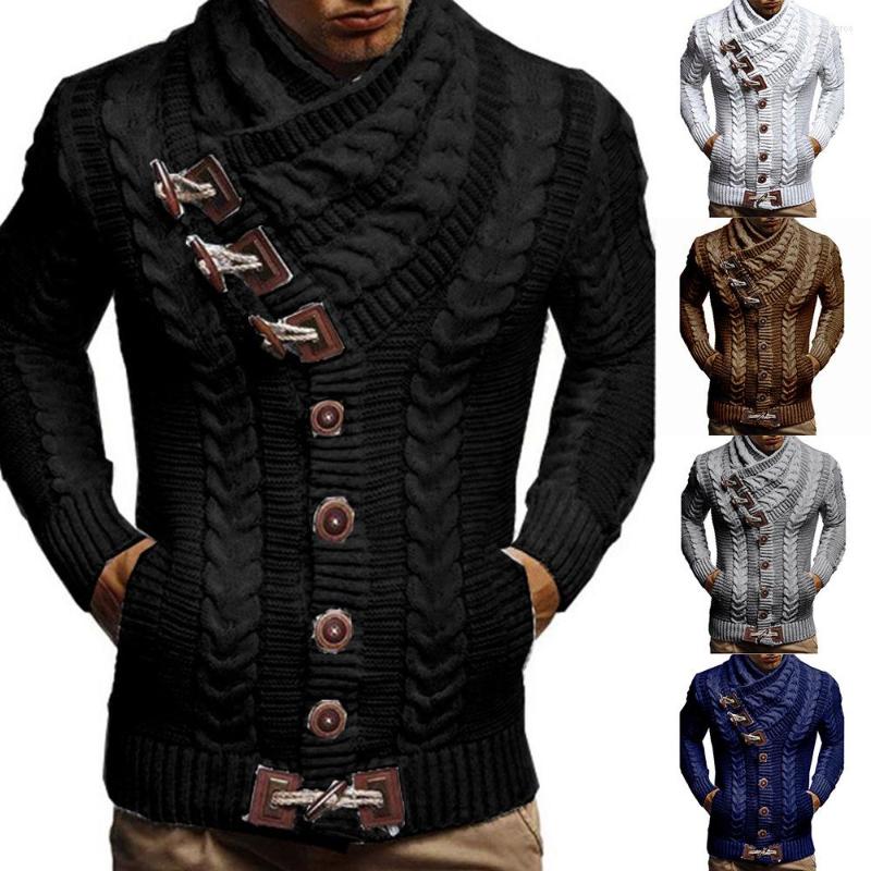 Men's Sweaters Men's Turtleneck Sweater Autumn And Winter Slim Button Knitted Jacket, Black
Men's Sweaters Men's Turtleneck Sweater Autumn And Winter Slim Button Knitted Jacket, Black