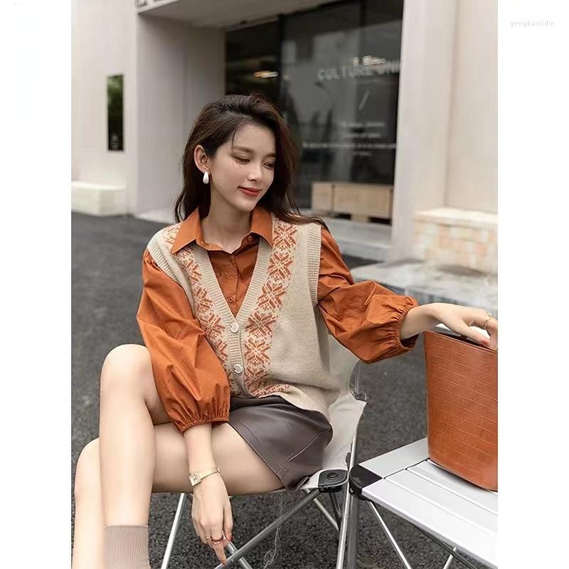 Women's Vests Retro Women's Knitting Vest Sleeveless Cardigan Korean Fashion Loose Coat Sweater Spring Autumn Short Tops, Apricot vest
Women's Vests Retro Women's Knitting Vest Sleeveless Cardigan Korean Fashion Loose Coat Sweater Spring Autumn Short Tops, Apricot vest