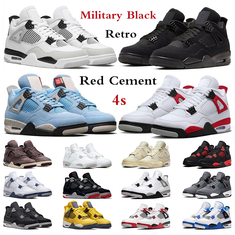 OG Retro 4 Basketball Shoes 4s Jumpman Retros University Blue Military Black Cat Red Thunder White Cement Cactus Jack Women Sneakers Walking Jogging Sports Trainers, 23
OG Retro 4 Basketball Shoes 4s Jumpman Retros University Blue Military Black Cat Red Thunder White Cement Cactus Jack Women Sneakers Walking Jogging Sports Trainers, 23