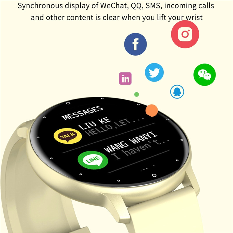 ZL02D Smart Watch Men Lady Sport Fiess Smartwatch Sleep Heart Rate Monitor Waterproof For IOS Android Bluetooth Phone free shipping