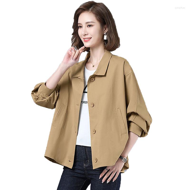 Women's Jackets Women's Coat Tops 2022 Spring Autumn Single-Breasted Short Jacket Loose Casual Khaki Pink Black Outwear Top W140
Women's Jackets Women's Coat Tops 2022 Spring Autumn Single-Breasted Short Jacket Loose Casual Khaki Pink Black Outwear Top W140