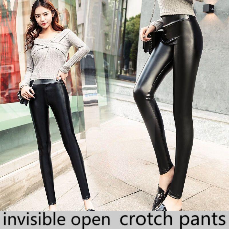 Women's Leather Open-Seat Pants PU Women's High Waist Thin Outer Wear Fleece Padded Invisible Zipper Couple Dating Field Battle, Mature
Women's Leather Open-Seat Pants PU Women's High Waist Thin Outer Wear Fleece Padded Invisible Zipper Couple Dating Field Battle, Mature
