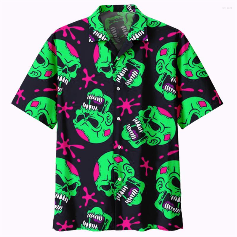 Men's Casual Shirts Men Top 3D Cuban Skull Printed Shirt And Collar Party Retro Hip Hop Short Sleeve Hawaiian Clothing
Men's Casual Shirts Men Top 3D Cuban Skull Printed Shirt And Collar Party Retro Hip Hop Short Sleeve Hawaiian Clothing