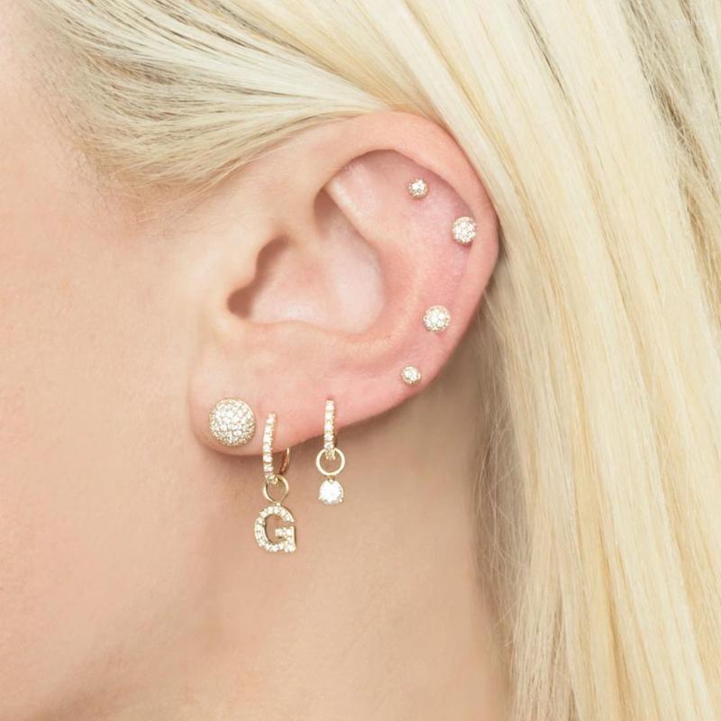 Hoop Earrings 2 Way Used Mini Cz Hoops Lovely Heart Round Charm Earring 925 Sterling Silver
Hoop Earrings 2 Way Used Mini Cz Hoops Lovely Heart Round Charm Earring 925 Sterling Silver