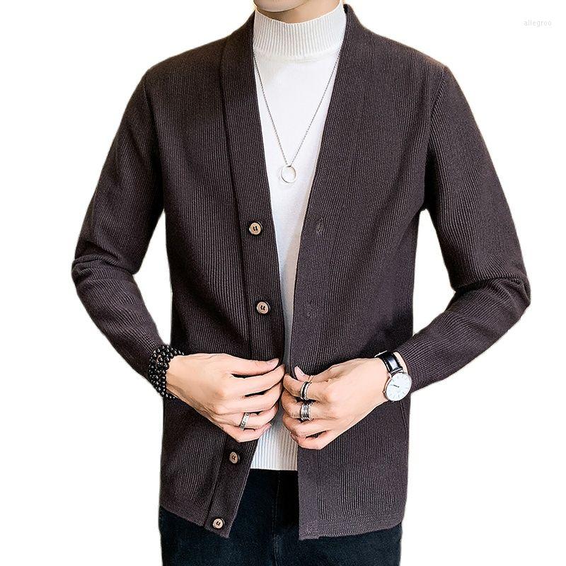 Men's Sweaters Autumn British Style Men's Sweater Cardigan Black Knitted Sweatercoat V-Neck Single Breasted Solid Casual Knitwear Tops
Men's Sweaters Autumn British Style Men's Sweater Cardigan Black Knitted Sweatercoat V-Neck Single Breasted Solid Casual Knitwear Tops