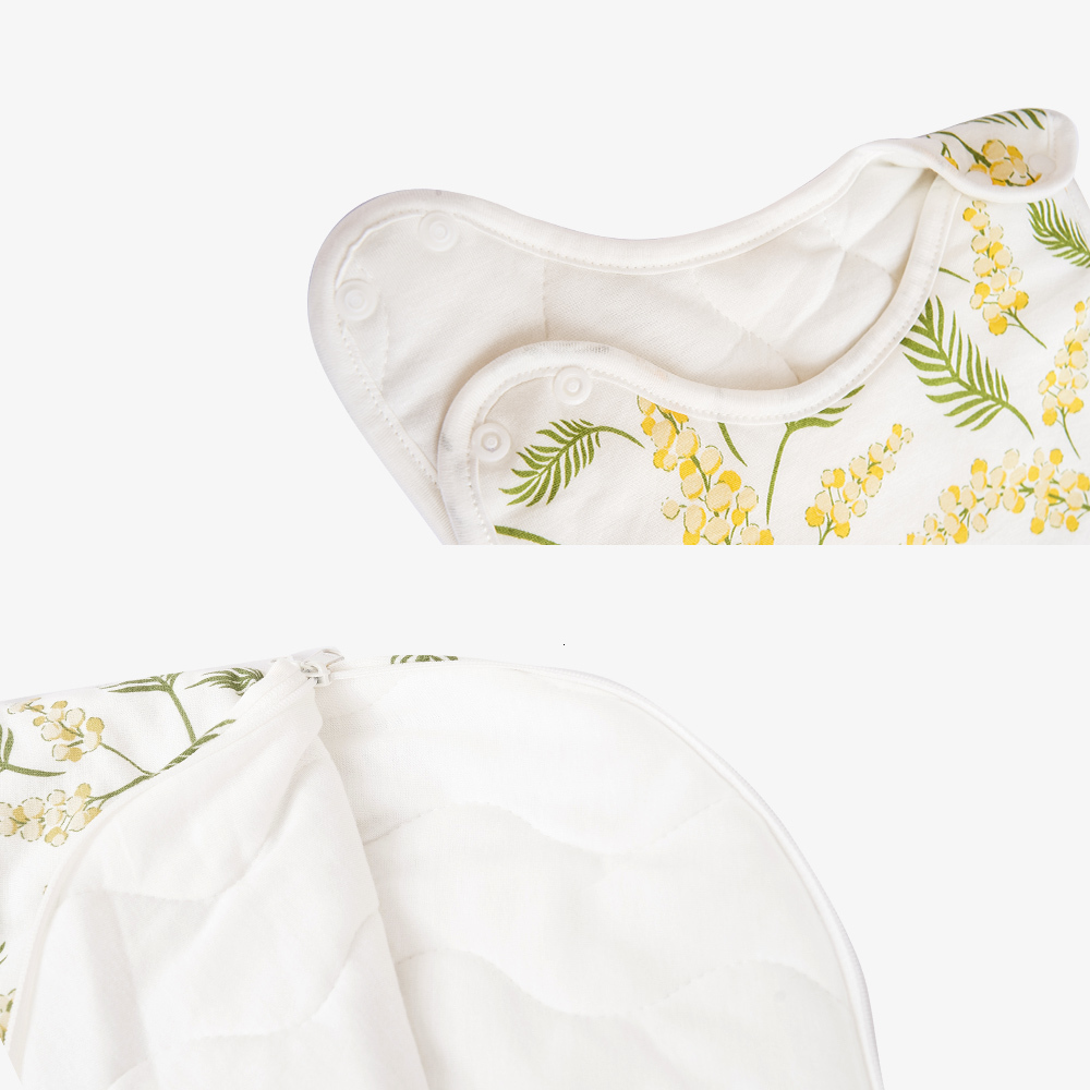 Sleeping Bags Happyflute Baby Bag 10Tog Bamboo Cotton Print Vest Sleep Sack For 02 years born 221205