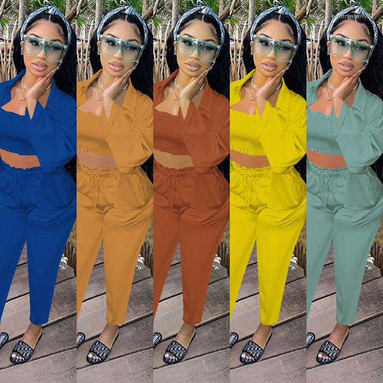 Women' Two Piece Pants Zaggin 2022 Autumn Women Solid 5-color 3-piece Sets Sexy High Elastic Sling And Full Sleeve Coats With Long, Orange
Women' Two Piece Pants Zaggin 2022 Autumn Women Solid 5-color 3-piece Sets Sexy High Elastic Sling And Full Sleeve Coats With Long, Orange