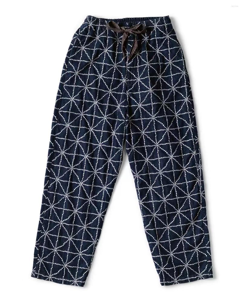 Men' Pants 22AW KAPITAL Hirata Blue Dyed Denim Stitch Embroidery Tapered Men' Casual Navy Printed Japan Style Male Jeans Arrival, Navy blue
Men' Pants 22AW KAPITAL Hirata Blue Dyed Denim Stitch Embroidery Tapered Men' Casual Navy Printed Japan Style Male Jeans Arrival, Navy blue