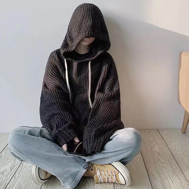 Men's Sweaters Men's Hooded Sweater Pullover Knitted Oversize Streetwear Korean Fashion Loose Fit Long, Black
Men's Sweaters Men's Hooded Sweater Pullover Knitted Oversize Streetwear Korean Fashion Loose Fit Long, Black