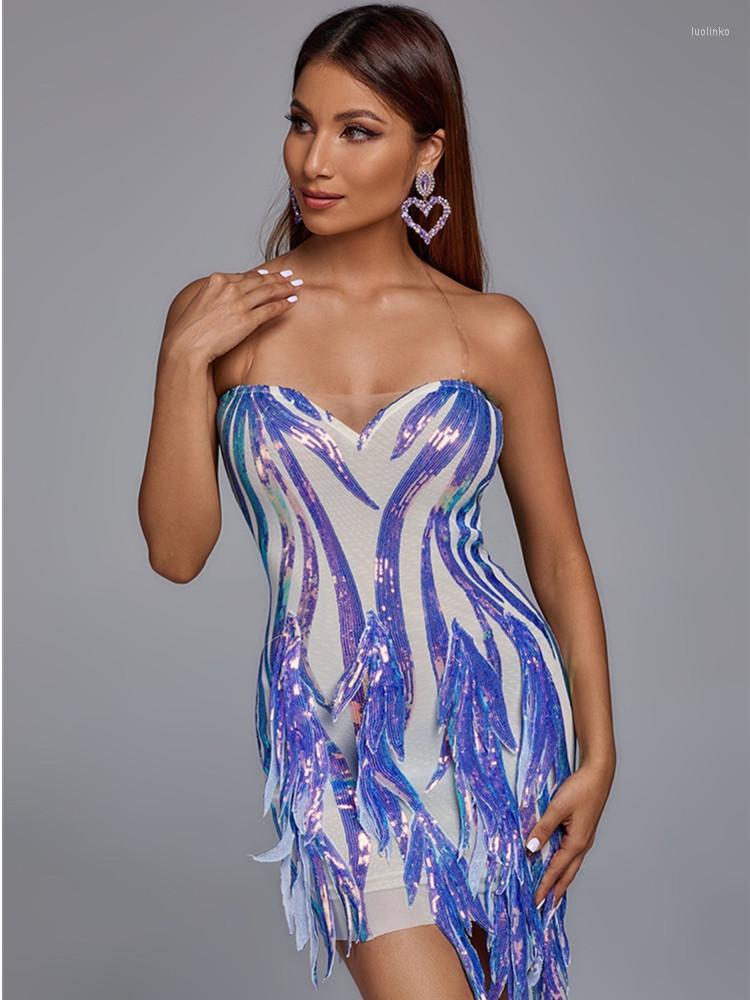 Casual Dresses For Women 2022 Sexy Strapless Sequined Strip Bodycon Mini Short Dress Stage Costumes Celebrity Evening Club Party, Blue
Casual Dresses For Women 2022 Sexy Strapless Sequined Strip Bodycon Mini Short Dress Stage Costumes Celebrity Evening Club Party, Blue