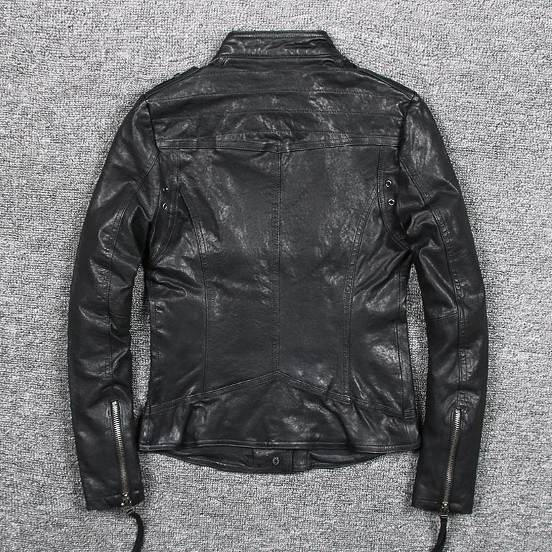 Women' Leather Real Genuine Jacket Women Short Sheepskin Coat Motorcycle Biker Slim Fit Chaquetas Mujer 2023 1680 KJ3645, Black
Women' Leather Real Genuine Jacket Women Short Sheepskin Coat Motorcycle Biker Slim Fit Chaquetas Mujer 2023 1680 KJ3645, Black