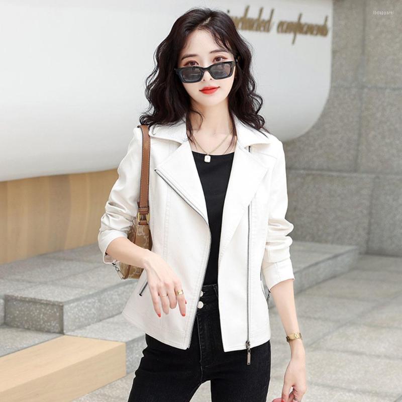 Women's Leather Notched Collar Womens Genuine Jacket Spring Autumn Real Sheepskin Coat Female Korean Slim Zipper Ladies Outerwear -7XL, White
Women's Leather Notched Collar Womens Genuine Jacket Spring Autumn Real Sheepskin Coat Female Korean Slim Zipper Ladies Outerwear -7XL, White