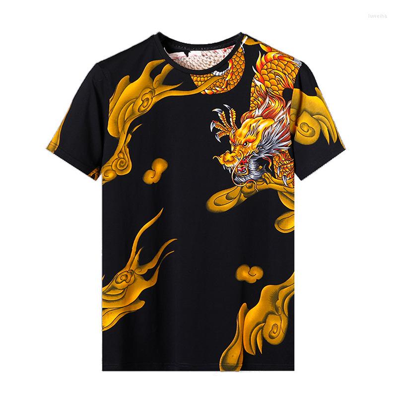 Men's T Shirts Golden Yellow Dragon Pattern 3D Print Short Sleeved Shirt Men Summer 2022 Quality Cotton Spandex Soft Silky Tees Tops -3XL, Picture shown
Men's T Shirts Golden Yellow Dragon Pattern 3D Print Short Sleeved Shirt Men Summer 2022 Quality Cotton Spandex Soft Silky Tees Tops -3XL, Picture shown