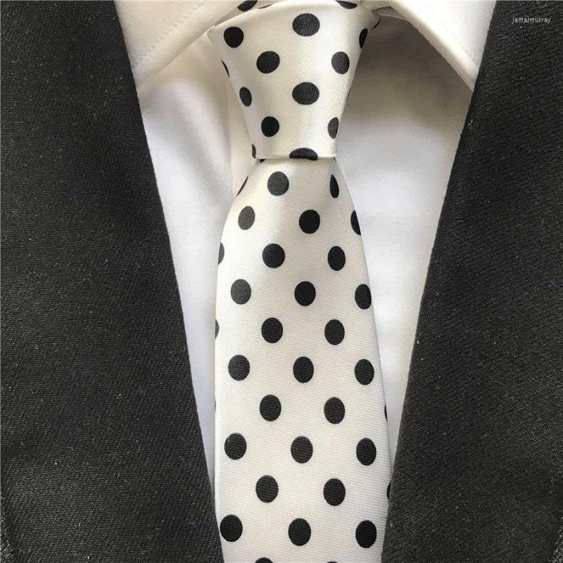 Bow Ties 5cm Men's Casual Skinny Necktie White With Black Dots Neck Tie To Match Dress Shirts
Bow Ties 5cm Men's Casual Skinny Necktie White With Black Dots Neck Tie To Match Dress Shirts