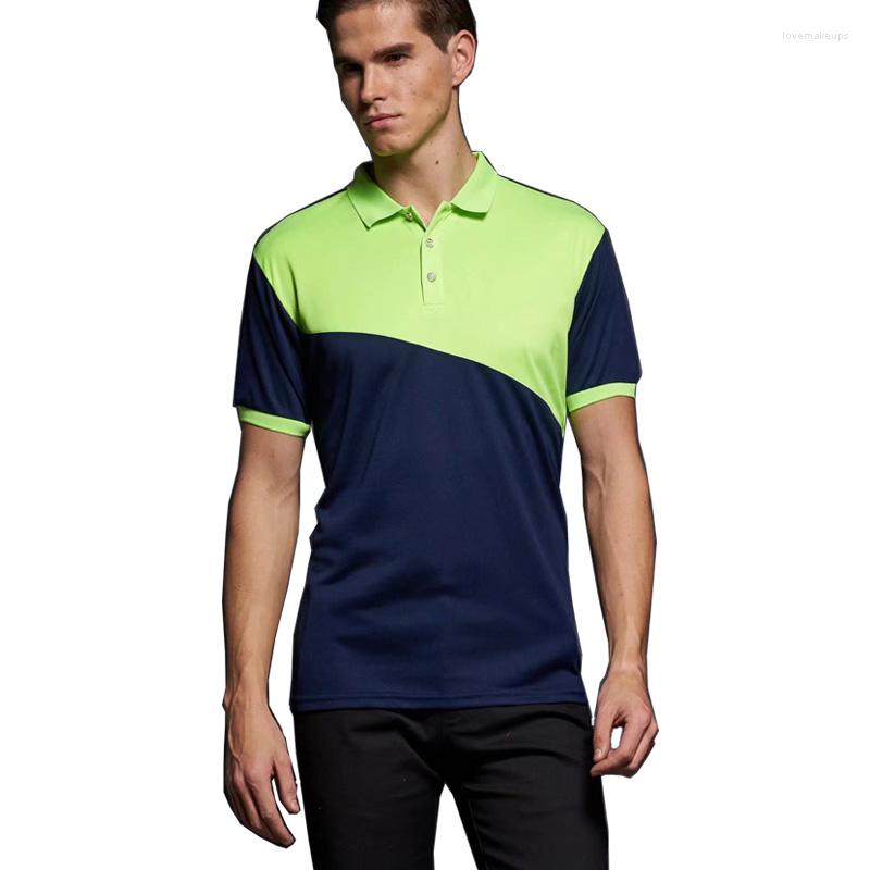 Men's Polos 2022 Men's Polo Shirts Casual Business Quality Short Sleeve Breathable, Orange