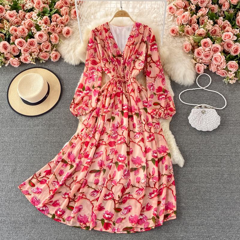 Casual Dresses Spring Autumn Sexy V-neck Dress Women Sleeve Beach Ladies Elegant Floral Printed Party Long Robe Vestidos, Khaki
Casual Dresses Spring Autumn Sexy V-neck Dress Women Sleeve Beach Ladies Elegant Floral Printed Party Long Robe Vestidos, Khaki