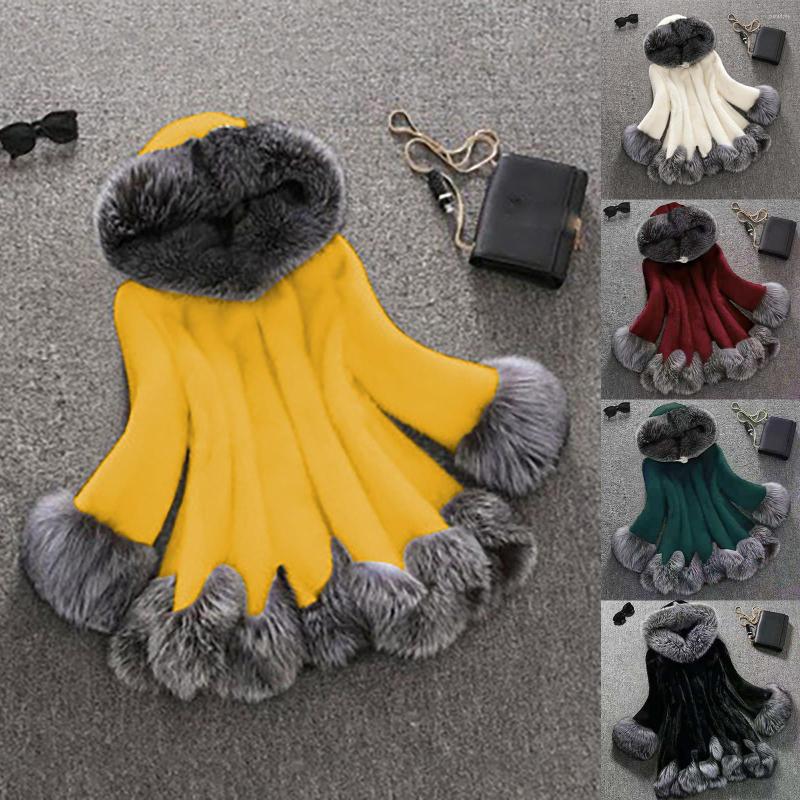 Women's Fur Fashion Women Long Sleeve Faux Coat Elegant Winter Warm Thick Hooded Outerwear Oversized Jacket Chaqueta Mujer#g3, Yellow
Women's Fur Fashion Women Long Sleeve Faux Coat Elegant Winter Warm Thick Hooded Outerwear Oversized Jacket Chaqueta Mujer#g3, Yellow