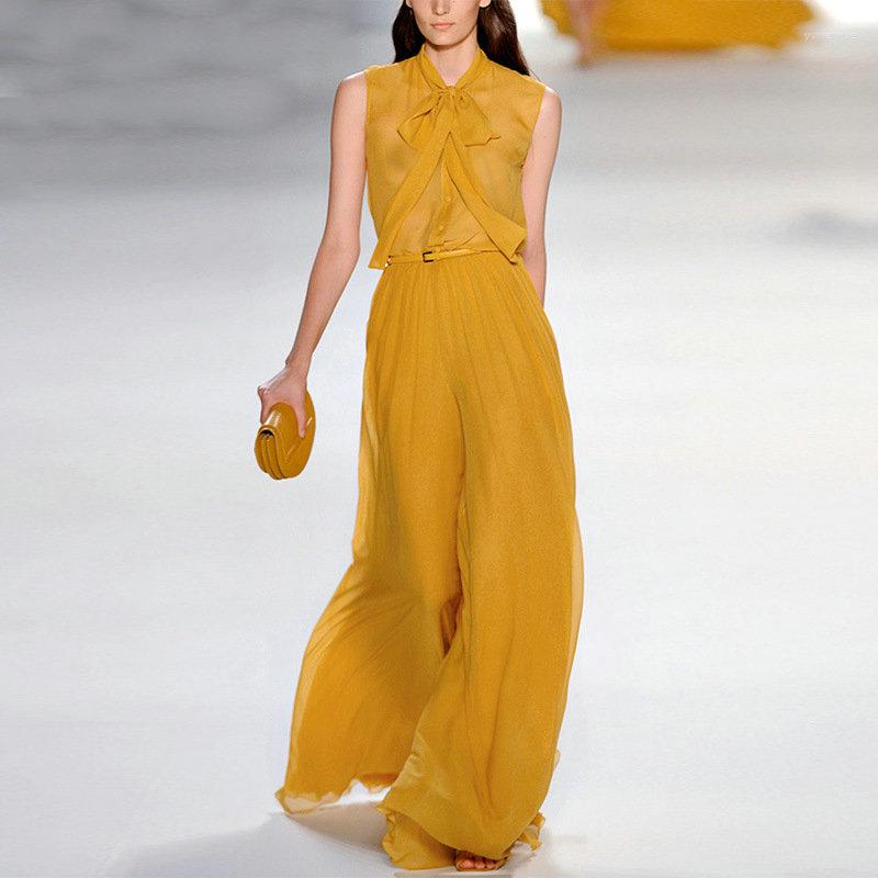 Women' Tracksuits 2022 Summer Fashion Women Pants Suit Ladies Slim Sleeveless Blouse Wide Leg Two Pieces Set, Gold
Women' Tracksuits 2022 Summer Fashion Women Pants Suit Ladies Slim Sleeveless Blouse Wide Leg Two Pieces Set, Gold