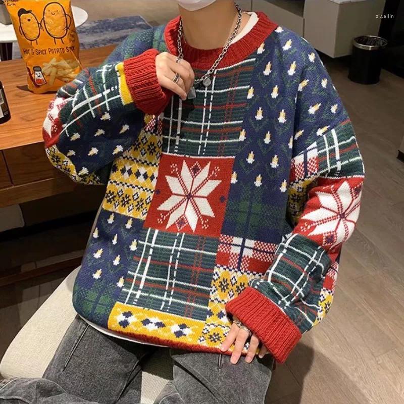 Men's Sweaters Fashion Snowflake Pattern Jumper Pullovers Loose Long Sleeved High Quality Red Knitted Sweater Men Christmas, Black
Men's Sweaters Fashion Snowflake Pattern Jumper Pullovers Loose Long Sleeved High Quality Red Knitted Sweater Men Christmas, Black