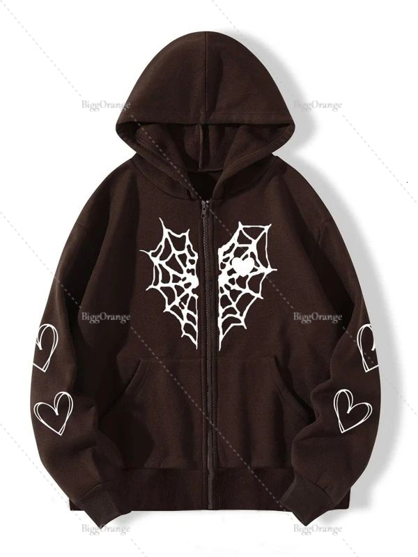 Mens Hoodies Sweatshirts Spider Web Print Women Sweatshirt Loose Jacket Fashion Trend Zip Autumn Casual Tops clothes for teens 221206, Green
Mens Hoodies Sweatshirts Spider Web Print Women Sweatshirt Loose Jacket Fashion Trend Zip Autumn Casual Tops clothes for teens 221206, Green