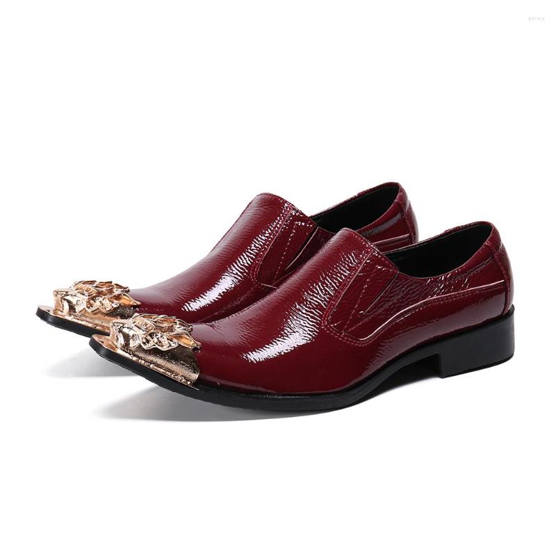 Dress Shoes Wine Red Genuine Leather Men Glitter Wedding Office Iron Toe Oxford Buckle Loafers Formal Zapatos Homme, As picture
Dress Shoes Wine Red Genuine Leather Men Glitter Wedding Office Iron Toe Oxford Buckle Loafers Formal Zapatos Homme, As picture