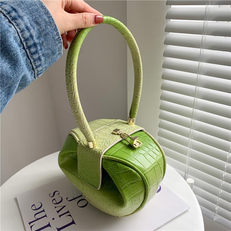 Evening Bags Fashion Ball Shape Women Handbags Designer Round Lady Shoulder Luxury Gradient Pu Leather Tote Bag Female Small Purses 2022, Green
Evening Bags Fashion Ball Shape Women Handbags Designer Round Lady Shoulder Luxury Gradient Pu Leather Tote Bag Female Small Purses 2022, Green