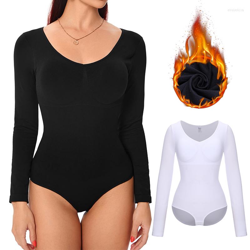 Women' Shapers Padded Thermal Bodysuit Women Shapewear Autumn Winter Tummy Control Underwear Scoop V Neck BuLifter Body Shaper Warm Fajas, Black
Women' Shapers Padded Thermal Bodysuit Women Shapewear Autumn Winter Tummy Control Underwear Scoop V Neck BuLifter Body Shaper Warm Fajas, Black