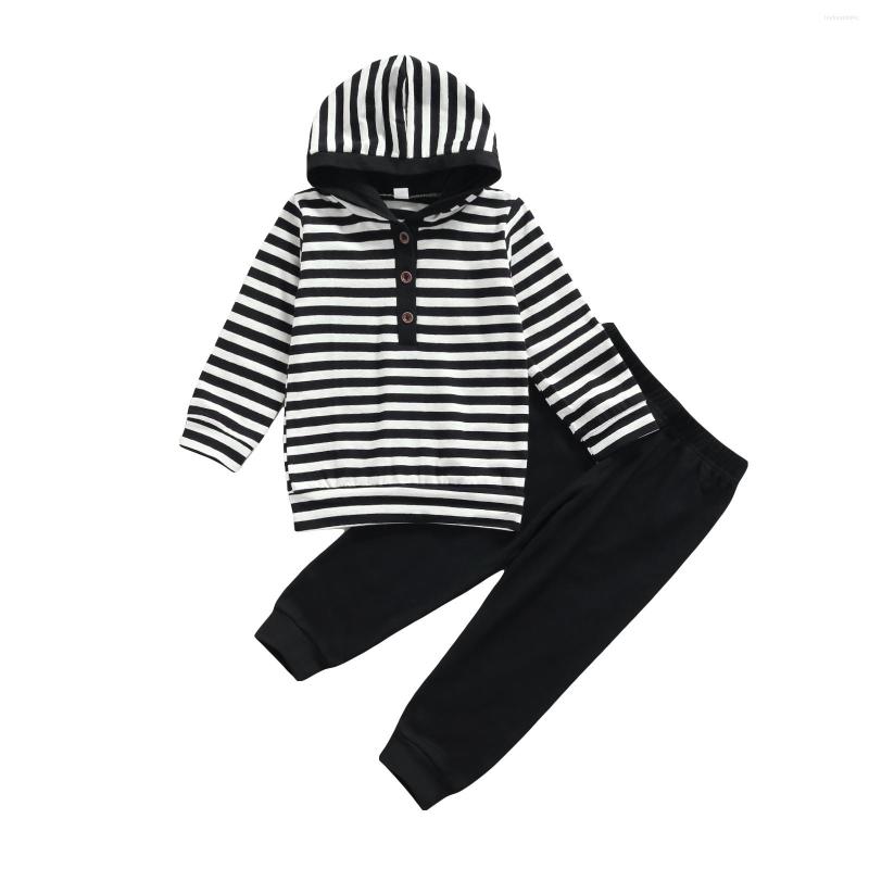 Clothing Sets 2022 0-6Y Casual Kids Baby Boy Clothes Set Button Striped Print Long Sleeve Hooded Sweatshirt Black Pants Spring Autumn 2pcs, Picture shown
Clothing Sets 2022 0-6Y Casual Kids Baby Boy Clothes Set Button Striped Print Long Sleeve Hooded Sweatshirt Black Pants Spring Autumn 2pcs, Picture shown