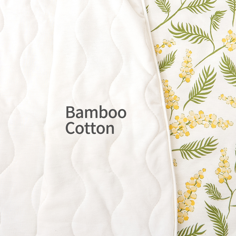 Sleeping Bags Happyflute Baby Bag 10Tog Bamboo Cotton Print Vest Sleep Sack For 02 years born 221205