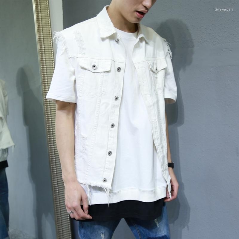Men's Vests Solid Hole Summer Ripped Tassel Waistcoat Hip Hop Cowboy Biker Vest Male Pockets Button Loose Fit White Coat For Men Outwear
Men's Vests Solid Hole Summer Ripped Tassel Waistcoat Hip Hop Cowboy Biker Vest Male Pockets Button Loose Fit White Coat For Men Outwear
