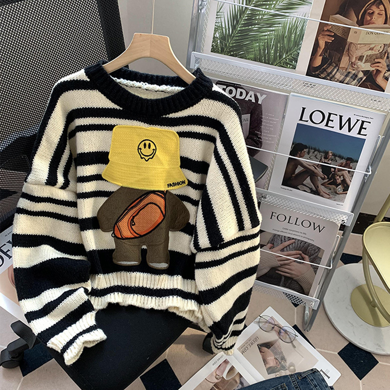 Women s Sweaters High Quality Cute Cartoon Jacquard Crop Top Autumn Winter Short Knitted Jumpers O Neck Women Sweater 221206, Black
Women s Sweaters High Quality Cute Cartoon Jacquard Crop Top Autumn Winter Short Knitted Jumpers O Neck Women Sweater 221206, Black
