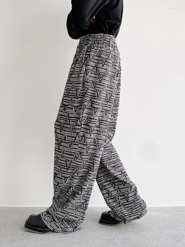 Men's Pants And Winter Thickened Autumn Geometric Pattern Pleated Texture Wide Straight Leg Men's Trousers Korean Casual Fashion 6107P90, As shown in figure
Men's Pants And Winter Thickened Autumn Geometric Pattern Pleated Texture Wide Straight Leg Men's Trousers Korean Casual Fashion 6107P90, As shown in figure