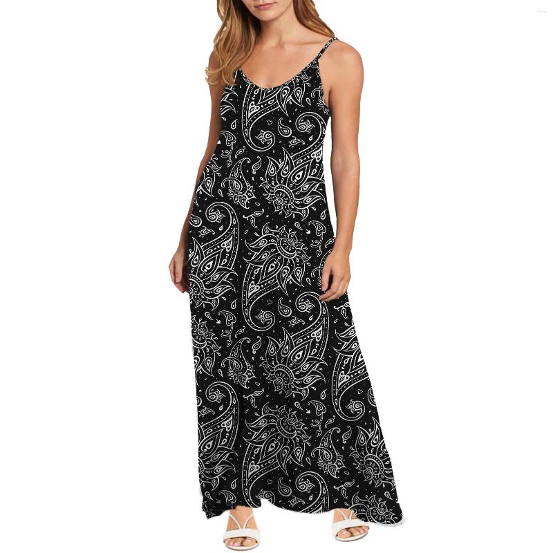 Casual Dresses Large Size Black Women Skirt Elegant Sling Round Neck Sleeveless Dress Stylish Summer Gorgeous Bandana Printing Beach Long, 10867346x6
Casual Dresses Large Size Black Women Skirt Elegant Sling Round Neck Sleeveless Dress Stylish Summer Gorgeous Bandana Printing Beach Long, 10867346x6